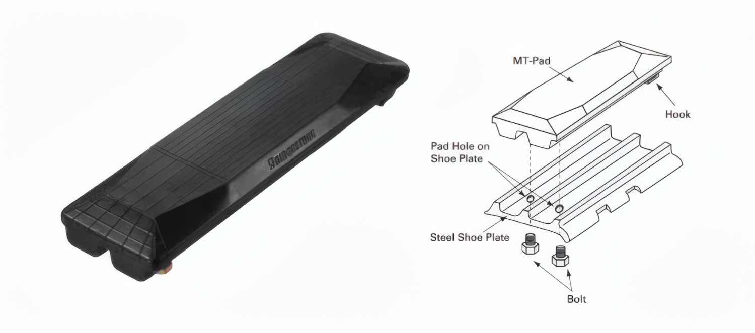 Bridgestone MT-Pad Diagram