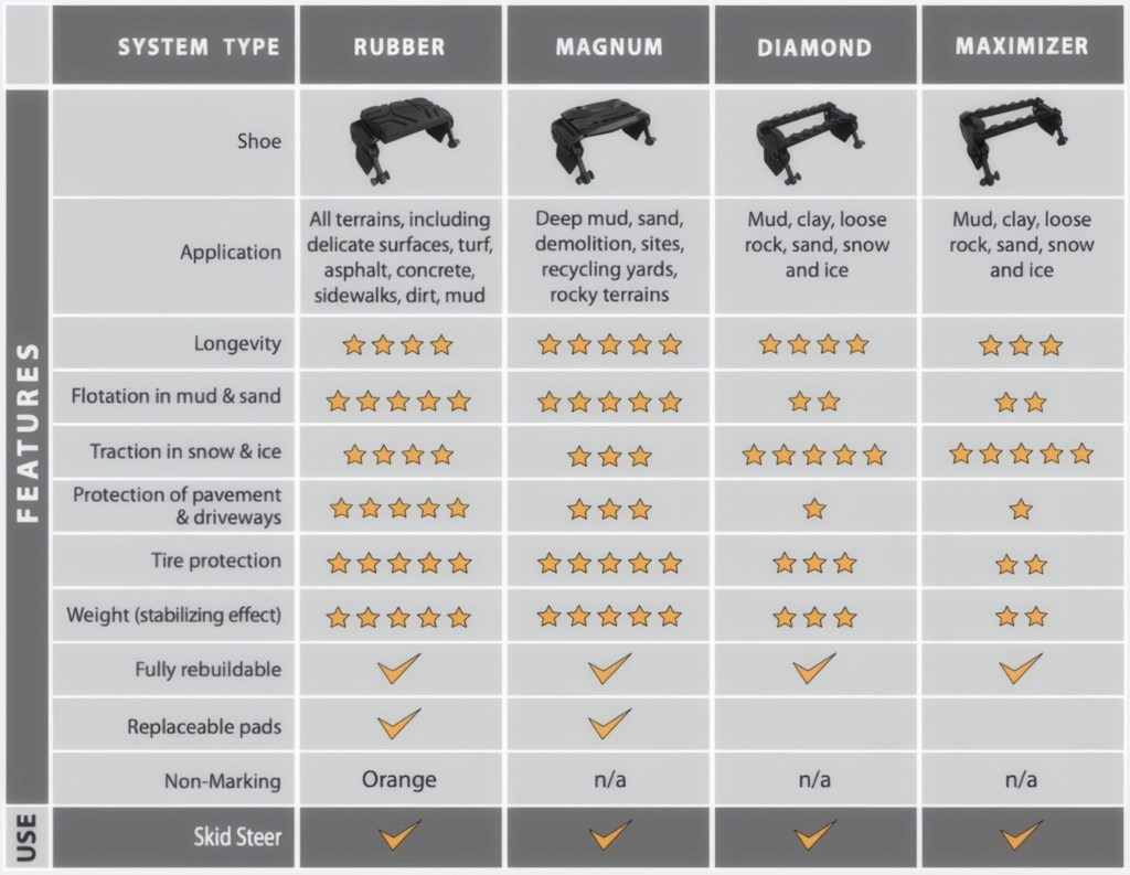 McLaren OTT Tracks Comparison Table